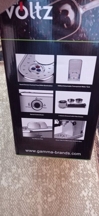 Еспресо машина Oliver Voltz, 1450W, 15 bar, 1L, Подгряване на чаши, Ав