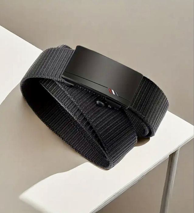 Мъжки тактически плетен колан с автоматична катарама/Работно-ежедневен