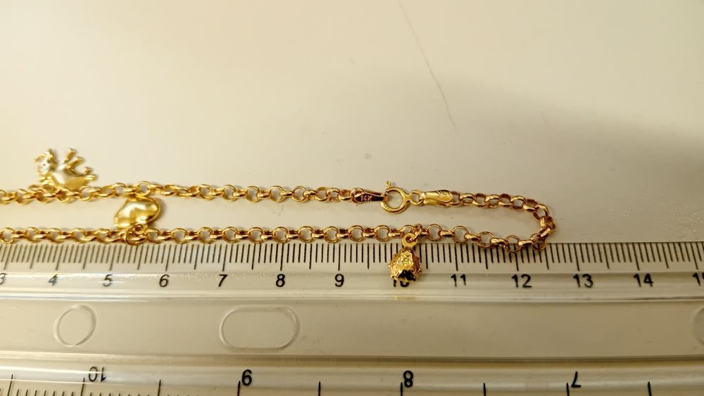 Bratara Aur de picior 14K( AG20 Dancu/ b29055.2*20)