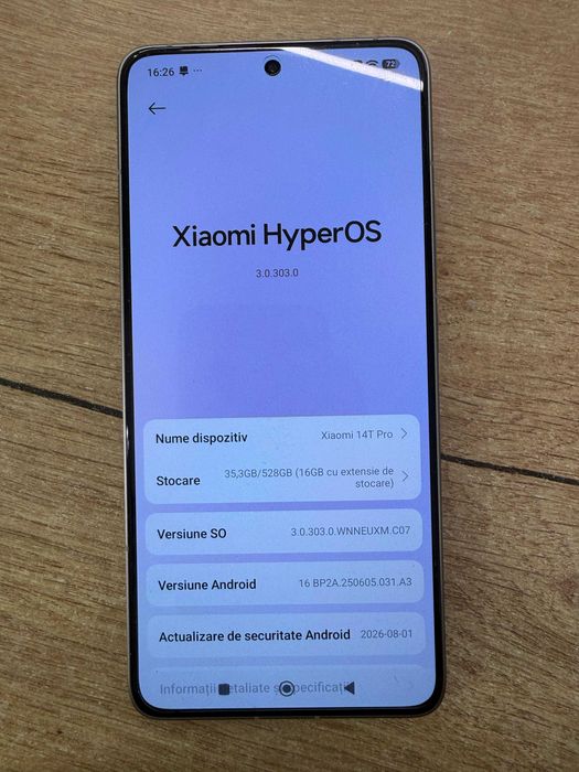 Xiaomi 14T Pro 512GB 12GB RAM – Baterie 97% – Factură – Garanție 24 Luni