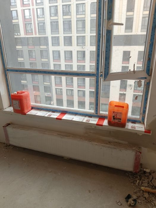 Подоконники, откосы.