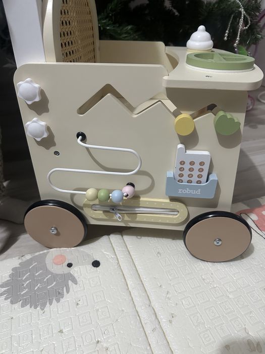 Дървена проходилка Robud 2в1