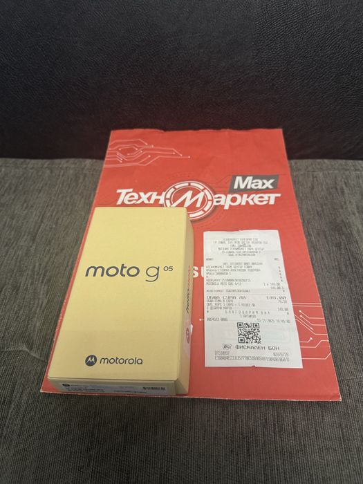 ЧИСТО НОВ 128GB Motorola g05 Техномаркет Гаранция 2027г. Green