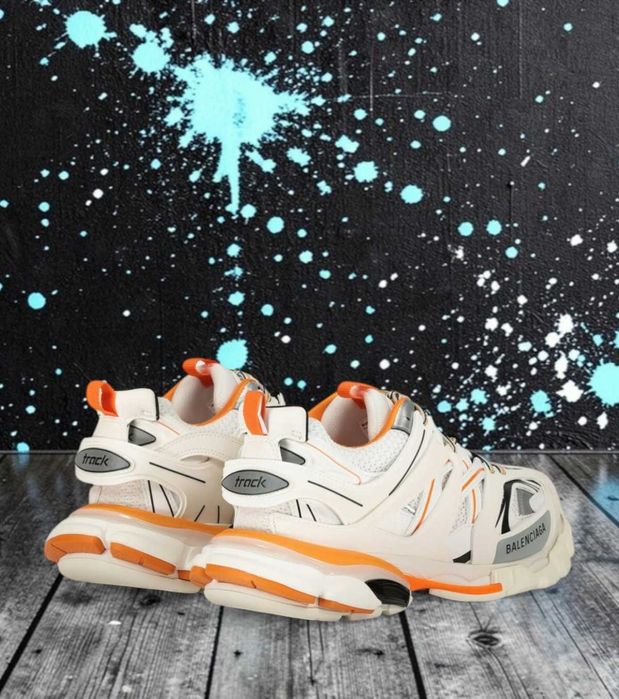 Balenciaga Track Sneakers I Orange & White & Grey I Fullbox I 36-44