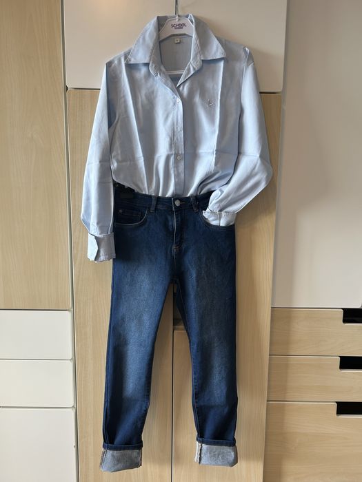 Джинсы и рубашки для девочек на рост 158 см