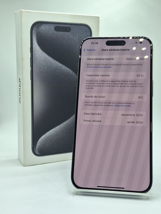 Iphone 15 Pro Max 1Tb 83% baterie Factura/Garantie #48421