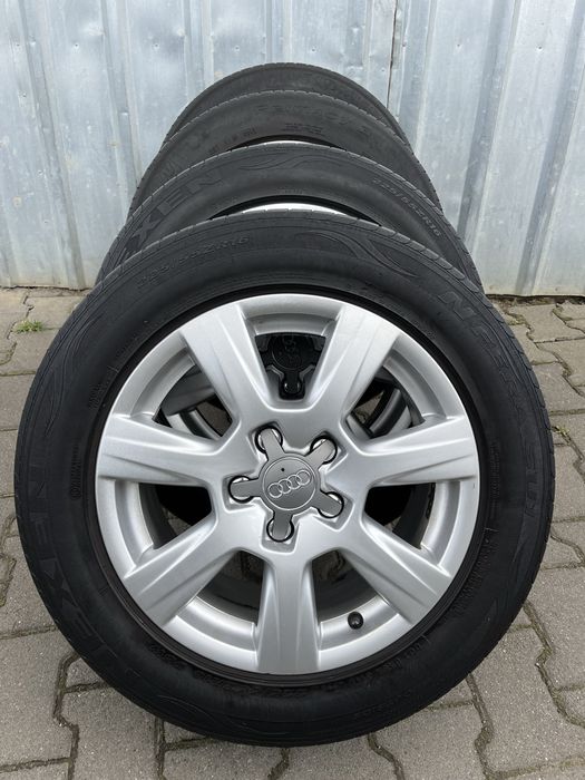 Jante aliaj 5x112mm, anvelope vara 225/55 R16, Audi A4 B7, B8, B9, A6
