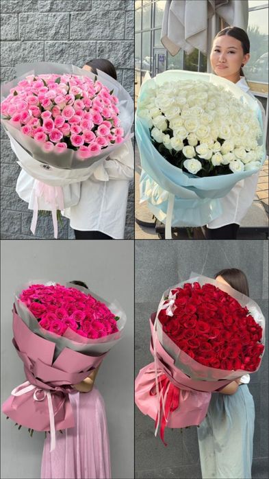 101 красная роза