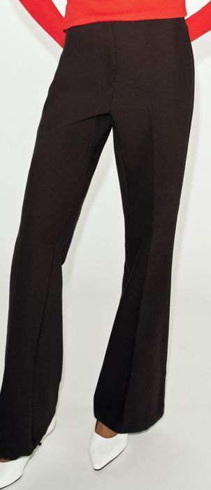Панталони  zara зара  кожа, деним, лен