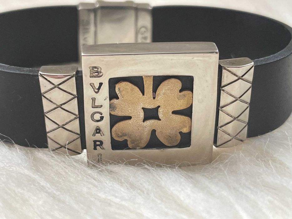 Bratara Argint + Silicon  Bvlgari (Bulgari) 21 cm