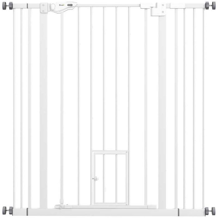 Врата за кучета PawHut, двойно заключваща се,  височина 104 см