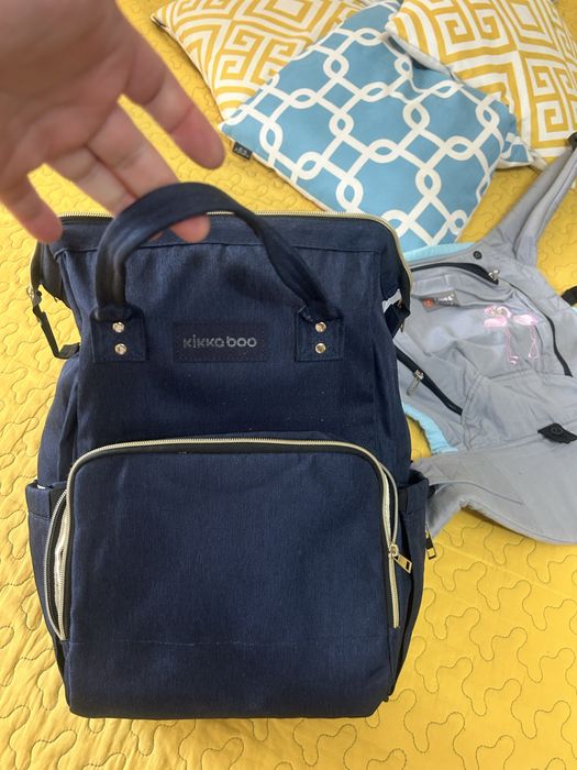 Бебешка раница за консумативи и раница за носене на бебе