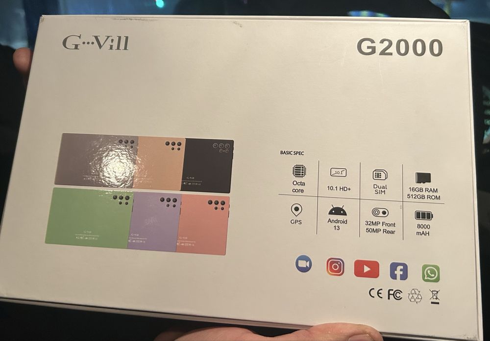 Планшет G-Vill 2000