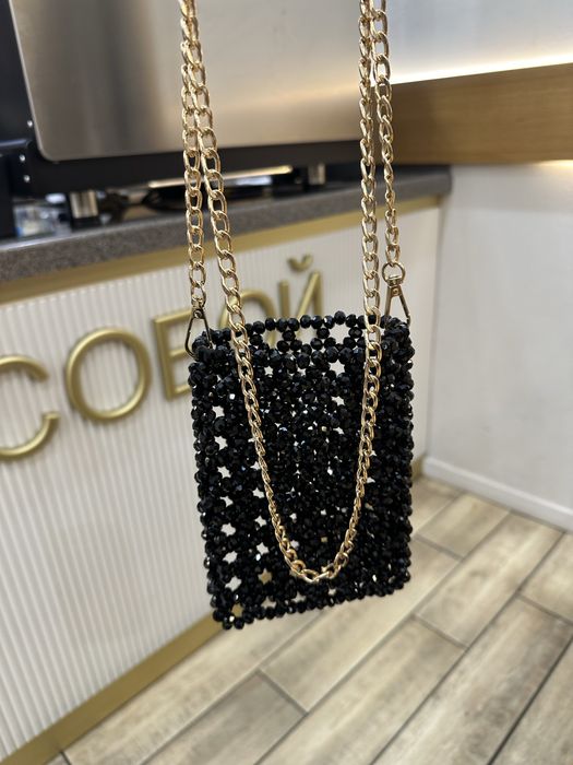 Сумка из бус ручная работа