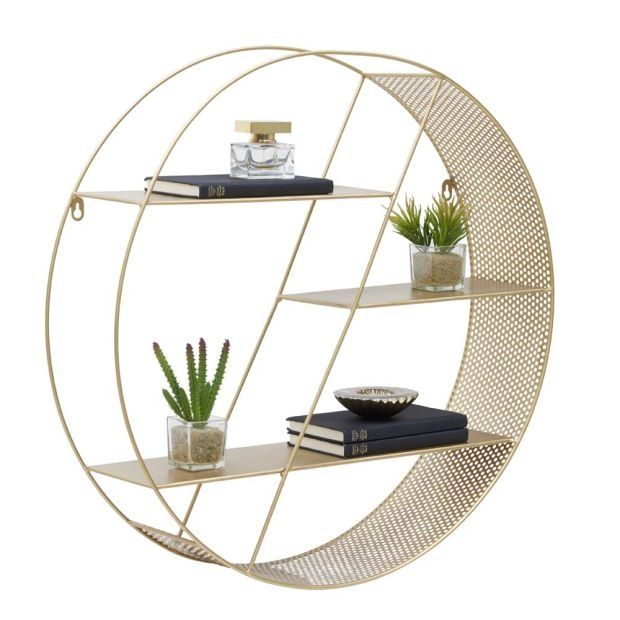 60см Голяма кръгла метална етажерка