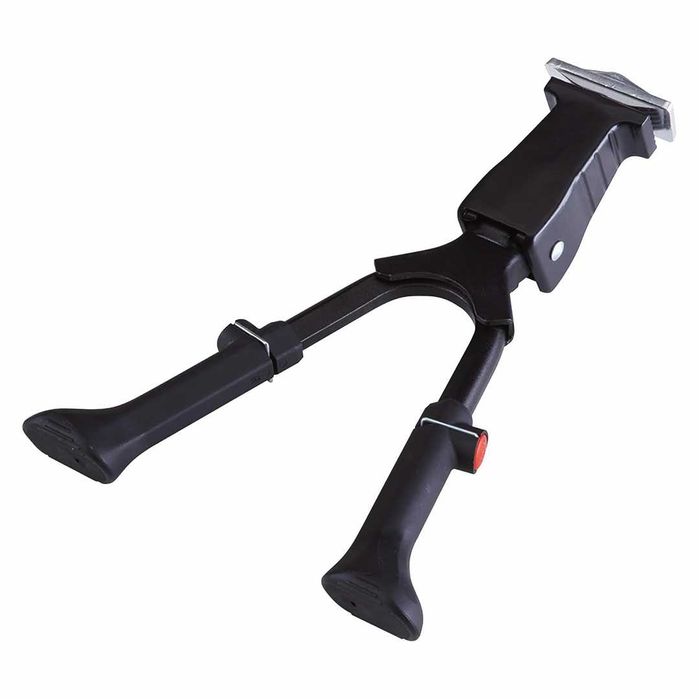 Двойна централна стойка за велосипед WAG, Степенка, Регулилуема, Черна