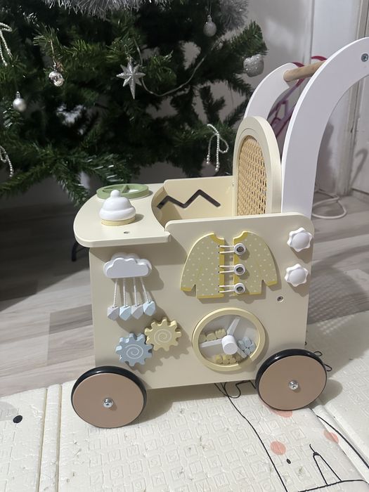 Дървена проходилка Robud 2в1