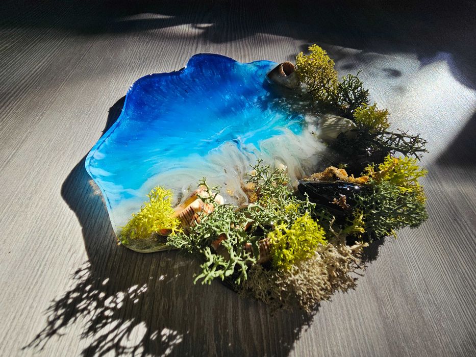 Ръчна изработка жива картина,  скандинавски мъх