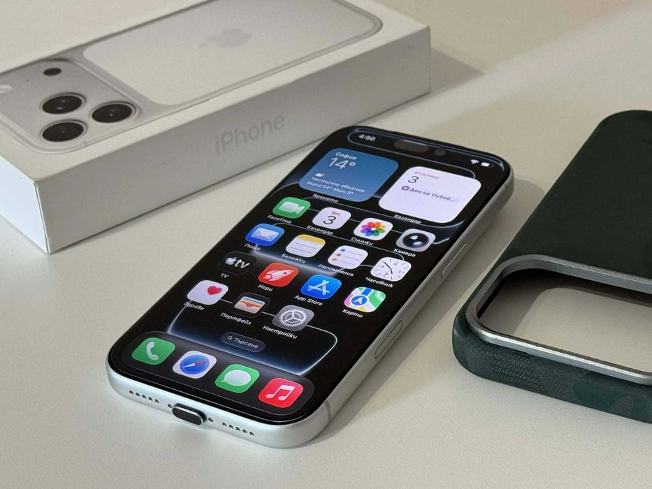 Бартер! Гаранция! Перфектен! iPhone 17 Pro Silver (Бял) 98%