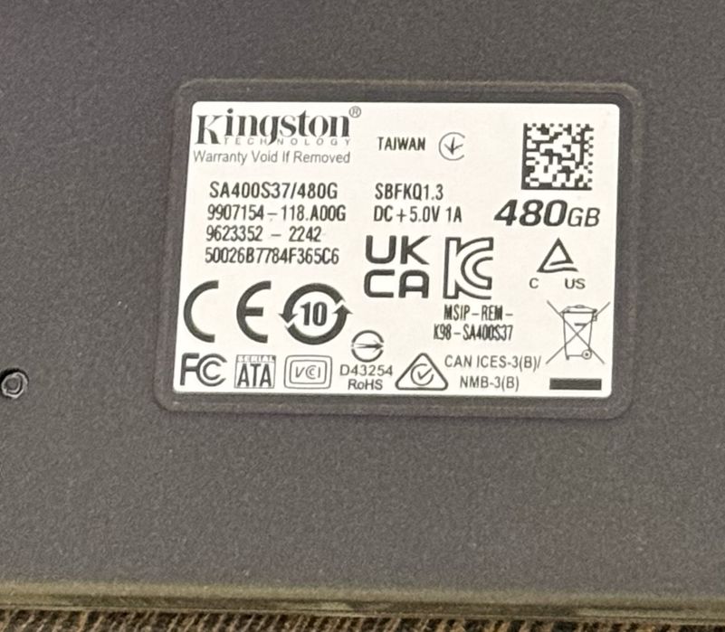 Ssd 480 gb Kingston