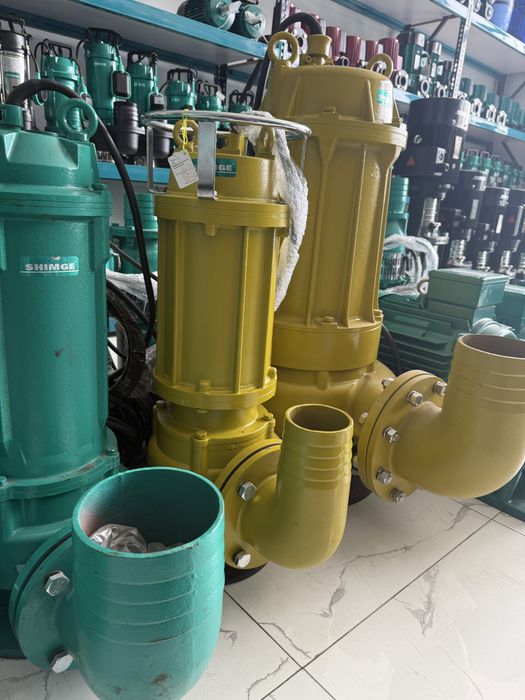 Погружной дренажный насос фекальный 5,5 кВт 110 м3/час Shimge WQ nasos