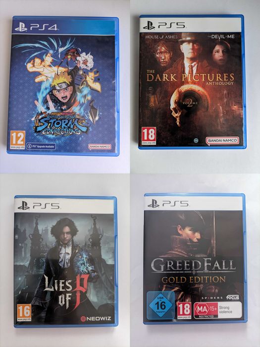 Naruto Connections Dark Picture vol 2 Lies of P si Greedfall Playstation 5 PS5