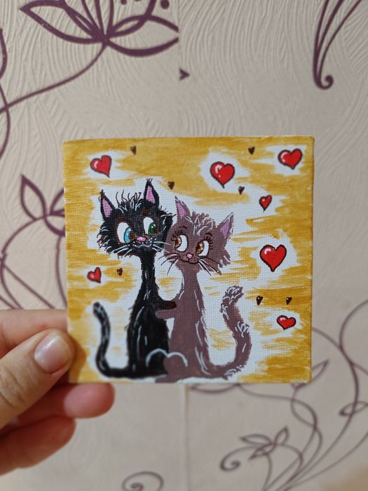 Миниатюи, ръчно рисувани магнитчета