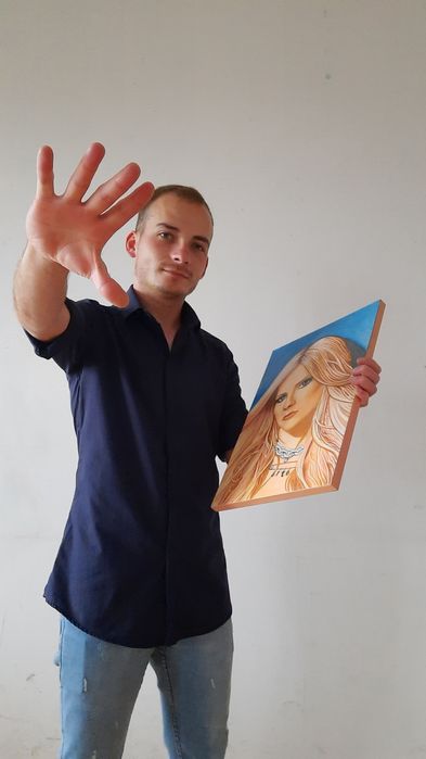 Tablou pictat Avril Lavigne