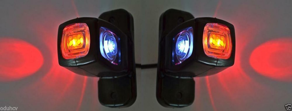1 бр. Лед LED рогчета странични габарити за камион бус , 12-24V