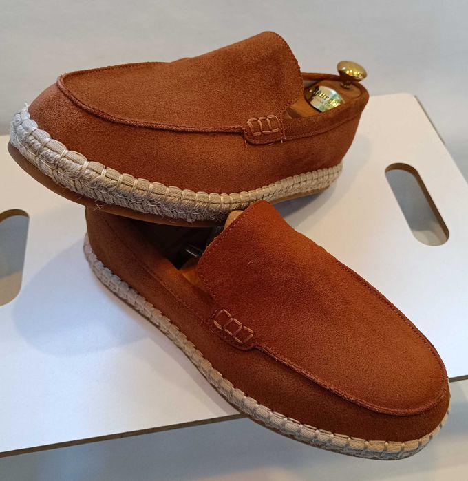 Pantofi sport casual 40 40.5 mocasini slip on ZARA NOI piele naturala