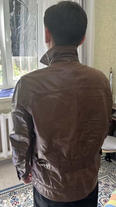 Кожаная куртка massimo duti (муж)