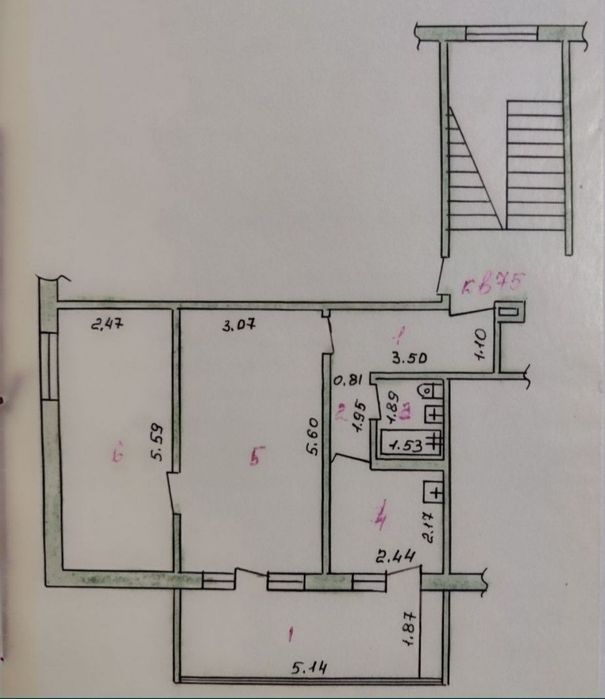 Срочно! Продается 2-х комнатная квартира