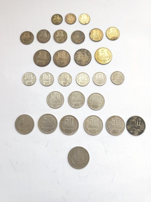 Колекционерски монети от 1,2,5,10,20,50 сотинки и 1 лв.
