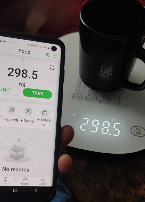 Cantar de bucatarie cu bluetooth si aplicatie dedicata