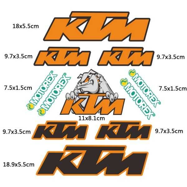 Мото светлоотразителни стикери- сет