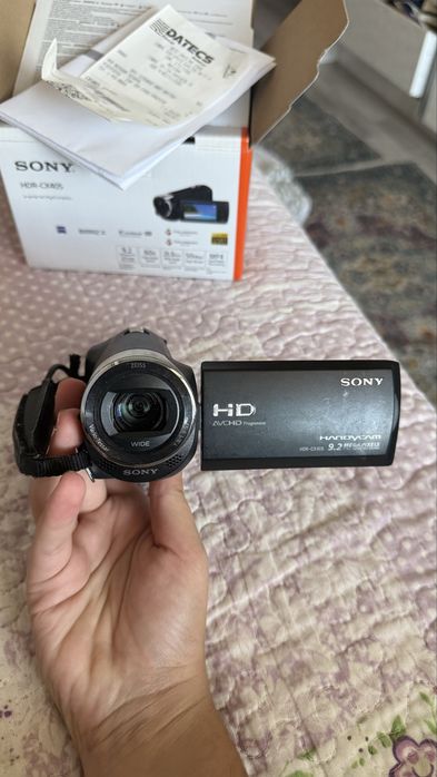Видеокамера Sony HDR-CX405 Full HD Handycam (Като нова, пълен комплект)