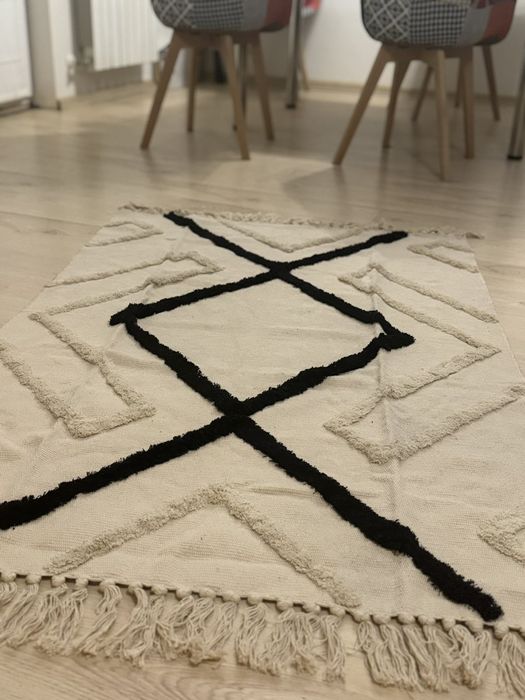 Памучен индийски килим нов 150/100