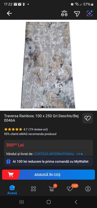 Traversa antiderapanta 1,00 x 3,50 m