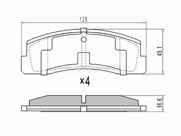 Колодки тормозные передние Chevrolet Niva