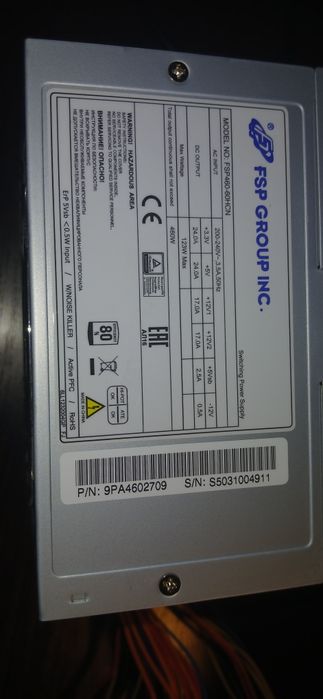 Блок питания/бп fsp group 460w