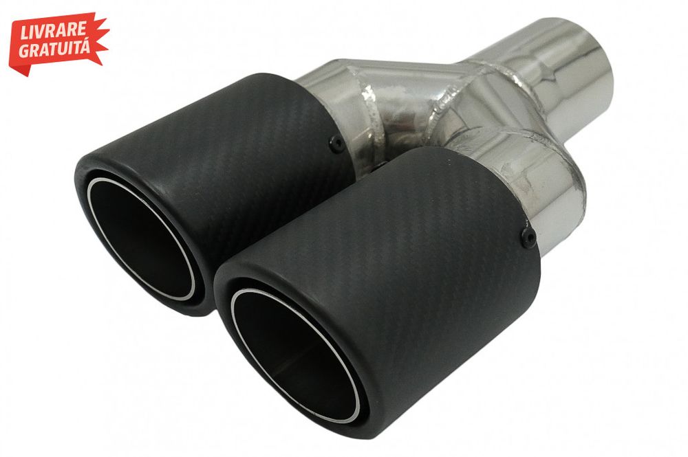 Bara spate cu Toba Ornament Evacuare Fibra Carbon Mat BMW Seria 5 E61