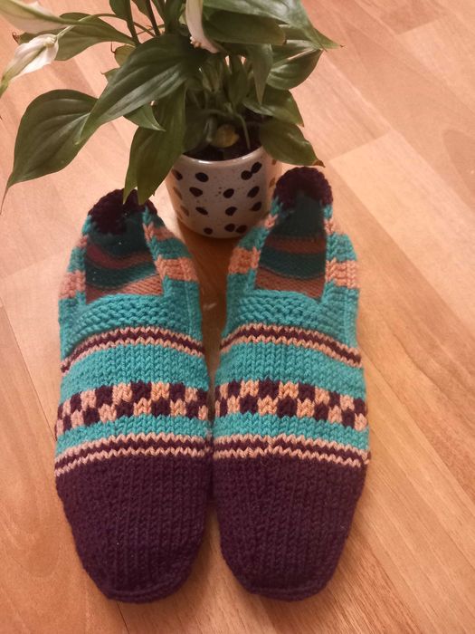 Ръчно плетени дамски терлици