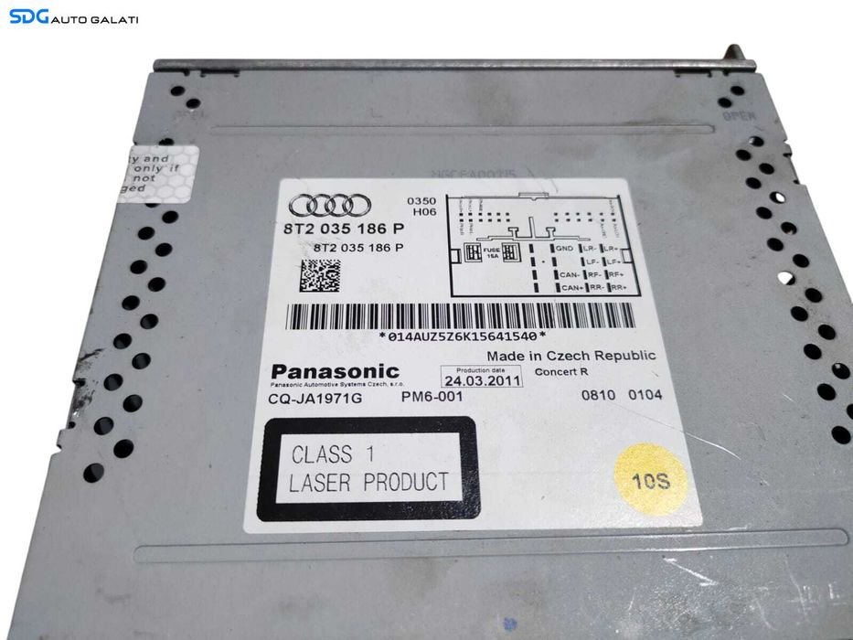 Unitate Radio CD Player Media Audi A4 B8 2008 - 2016 Cod 8T2035186P [L5616]