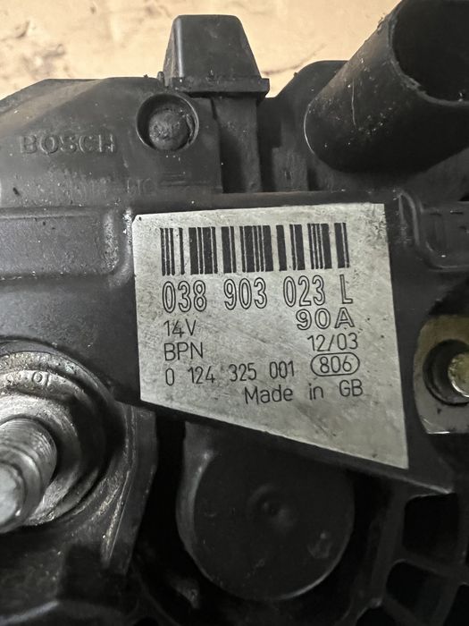 Alternator vw audi skoda 1.9 tdi 90A  038 903 023 L