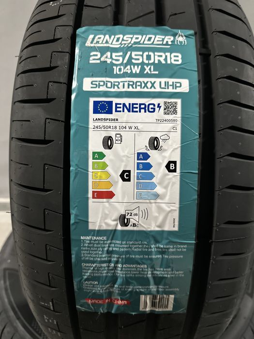 Нови летни гуми LANDSPIDER UHP 245/50R18 104W XL НОВ DOT БОРД 2455018
