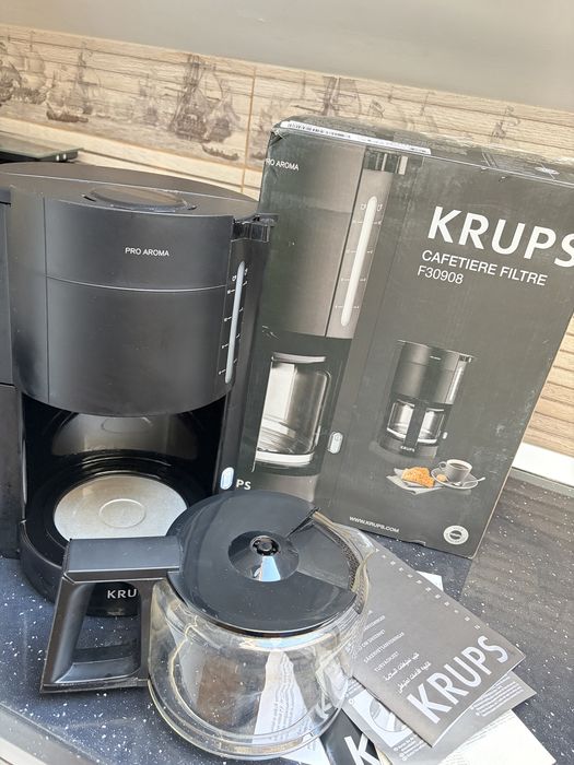 Cafetieră cu filtru Krups ProAroma F30908 - La cutie, stare excelentă