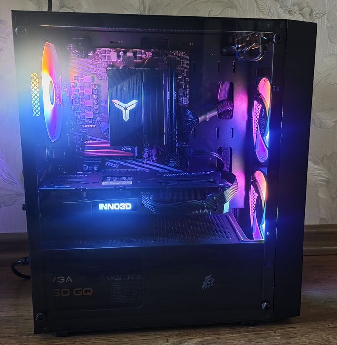 Геймърски компютър Ryzen 5 5500, RTX 3060TI, 16 RAM