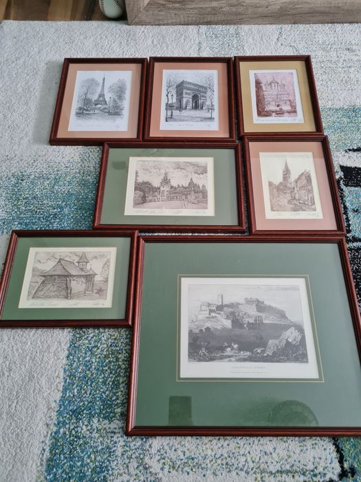 Vand gravuri inramate