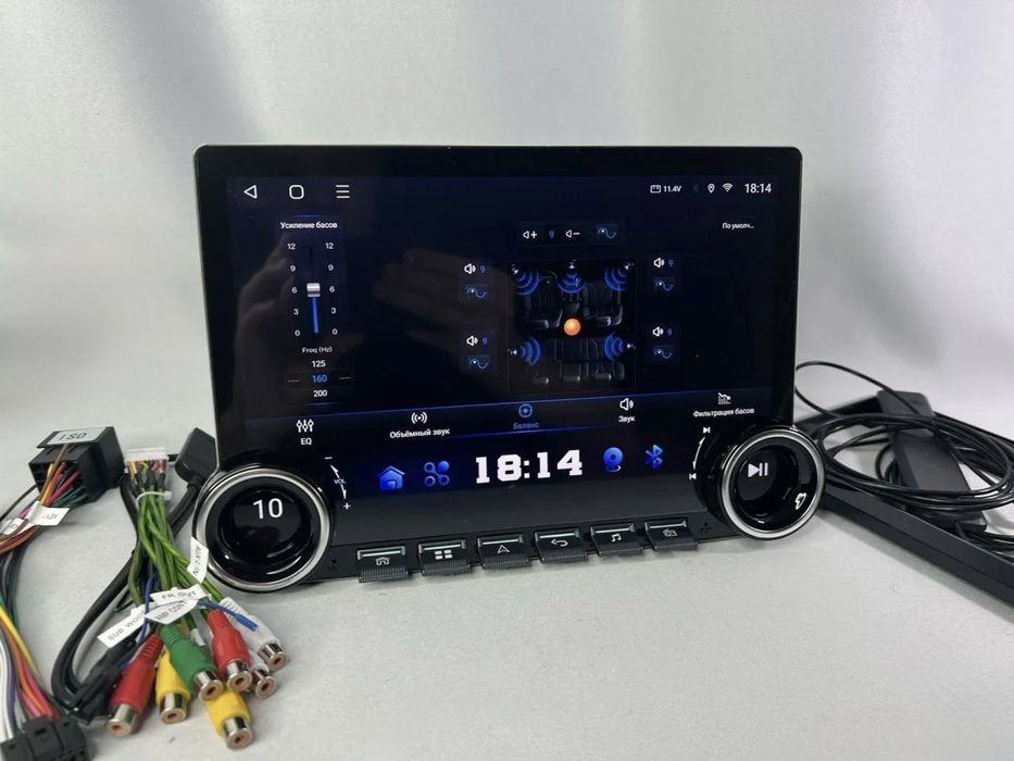 Монитор для любого авто 11.8 дюйм 4/64г андроид 15 CarPlay WiFi 4G Sim