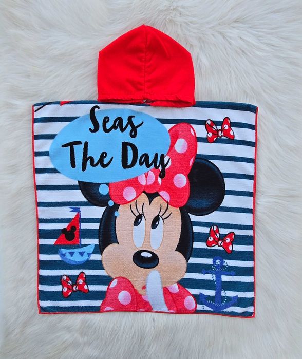 Детско пончо за плаж Мини Маус 3-6 години